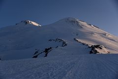 10A Mount Elbrus West And East Summits Just After Sunrise From Garabashi Camp On Mount Elbrus Climb.jpg